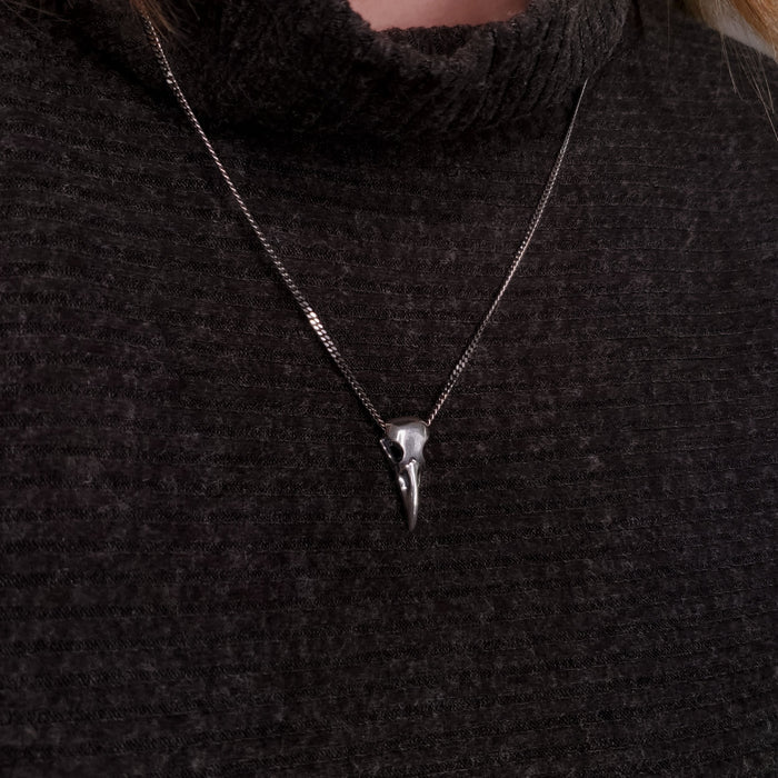 Raven Skull Necklace