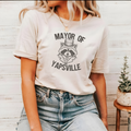 Mayor of Yapsville Grapic Tee Funny Raccoon Western T-Shirt