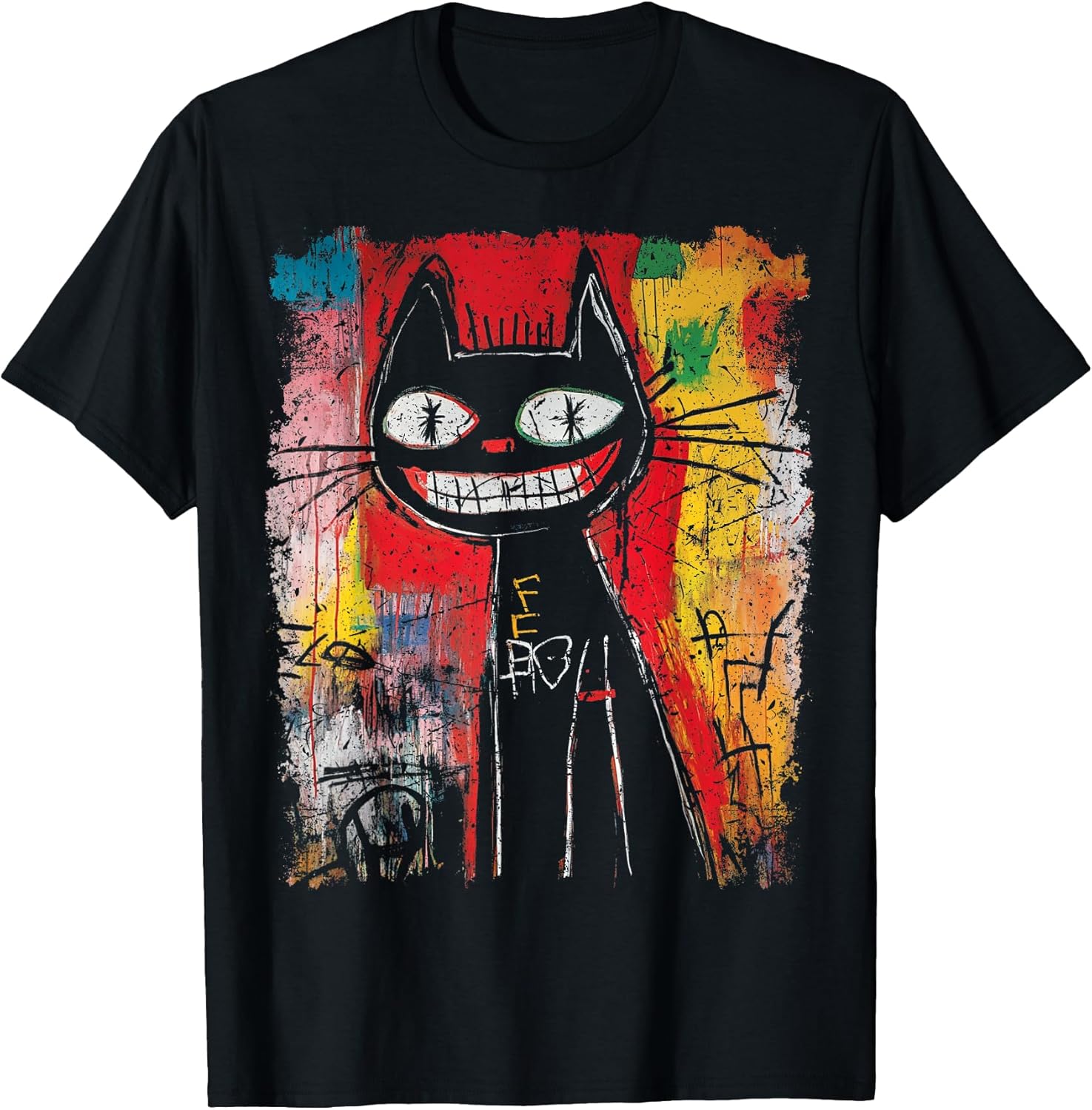 Pop Art Style Cat 90s Men's Graffiti T-Shirt Unisex T-shirt, Sweatshirt, Hoodie, Long Sleeve Tee