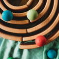 Small Wooden Rainbow Balls, Set of 12