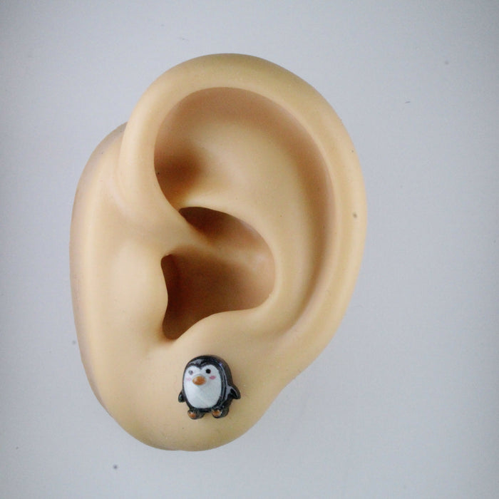 Christmas Earrings, individual or 6-pack, Tree, Gingerbread, Snowflake, Penguin Magnetic, Clip-on or Hypoallergenic Stud