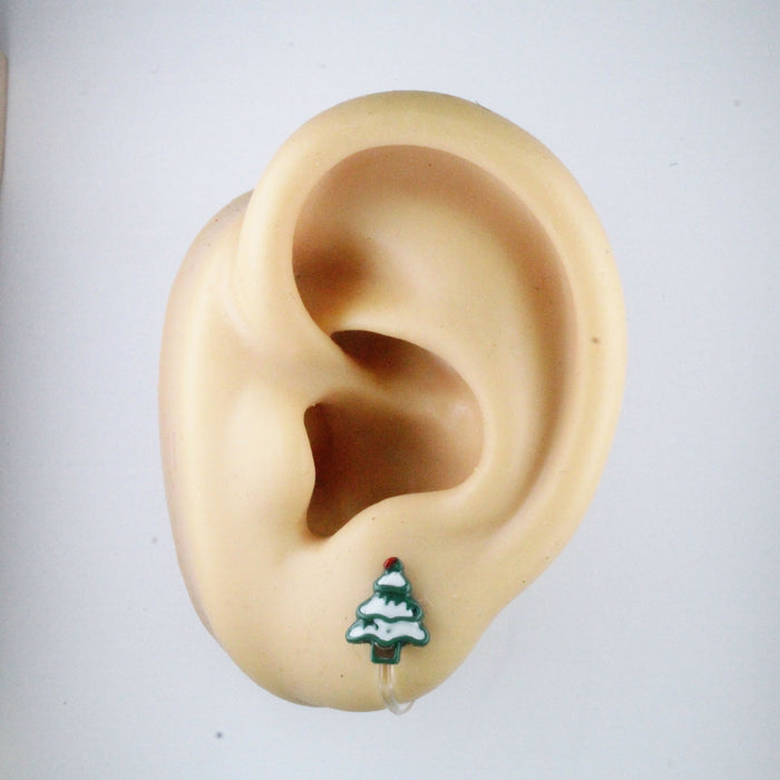 Christmas Earrings, individual or 6-pack, Tree, Gingerbread, Snowflake, Penguin Magnetic, Clip-on or Hypoallergenic Stud