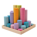 Large Wooden Building Rollers - Assorted Colors