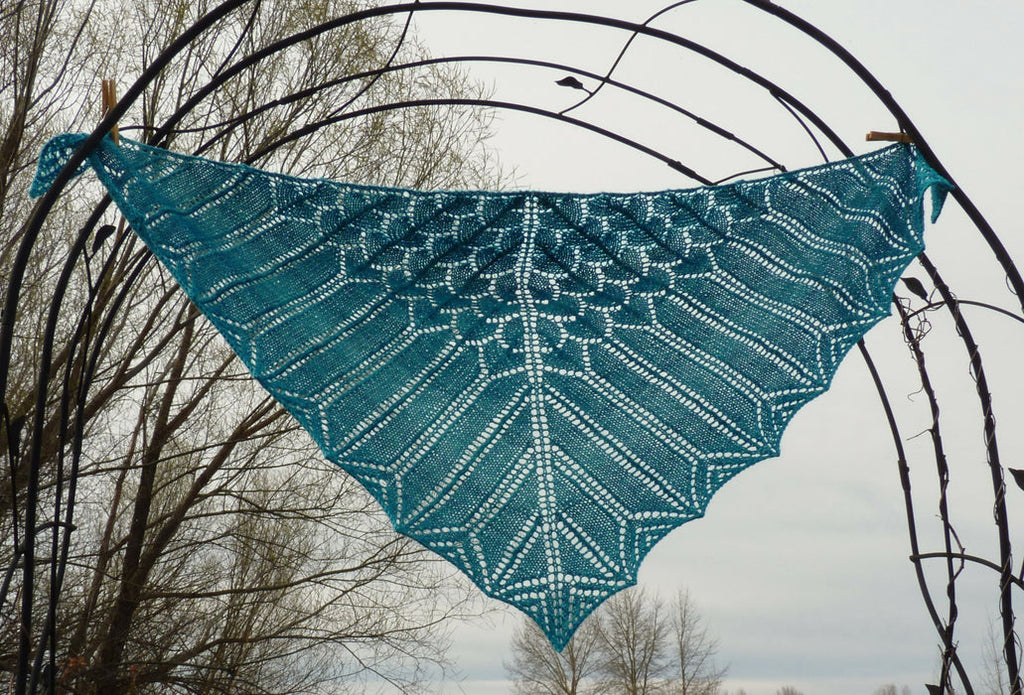 Turquoise Lace Shawl