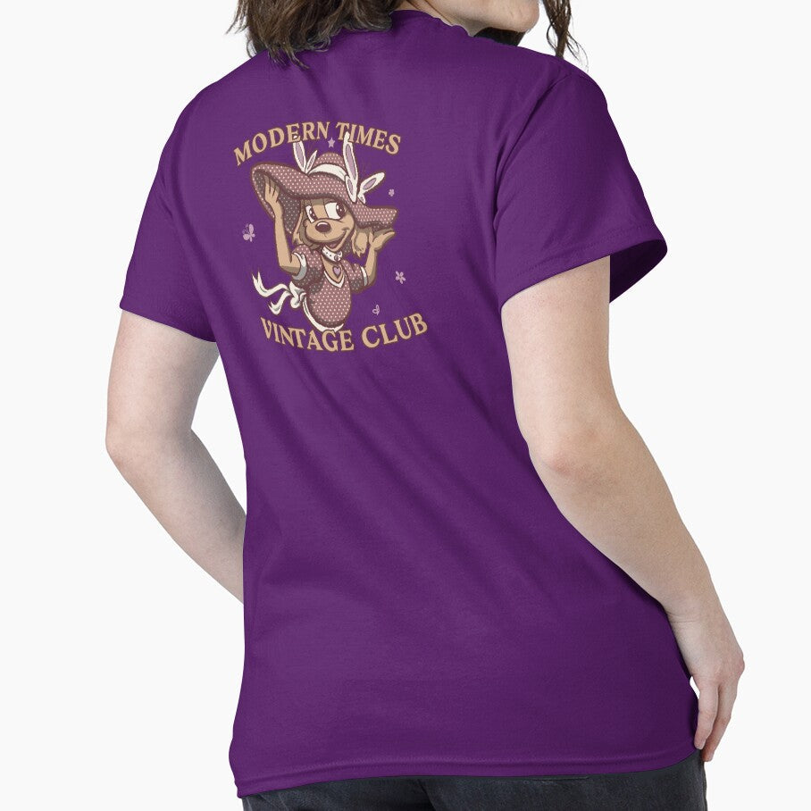 modern times vintage club - cartoon cute dressed puppy by hayrpictures Unisex T-shirt, Sweatshirt, Hoodie, Long Sleeve Tee