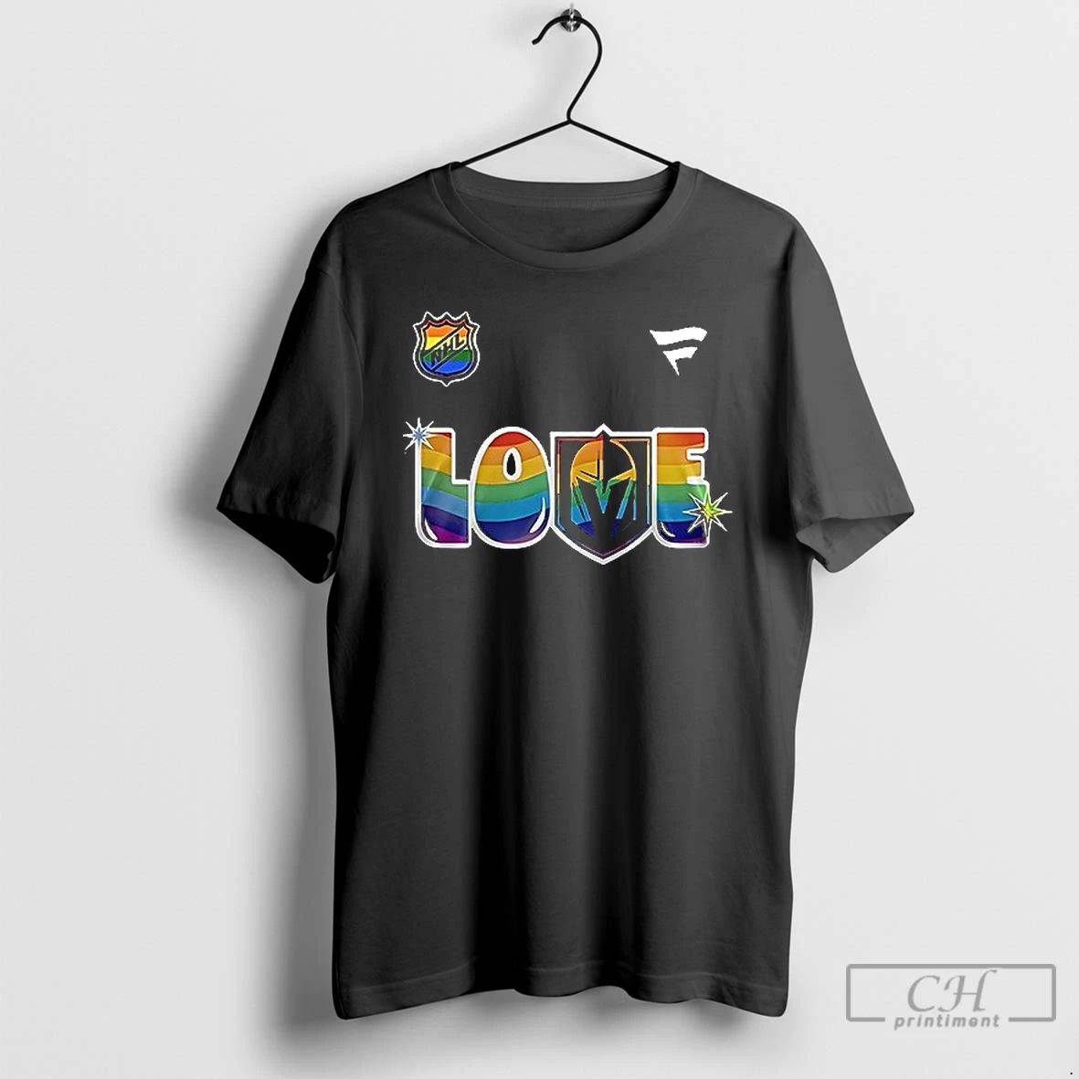 Classic Vegas Golden Knights Love Its Knights Pride Flag Shirts Unisex T-shirt, Sweatshirt, Hoodie, Long Sleeve Tee